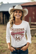 Hit the road in style with our Oklahoma Shenanigans Route 66 Tee.