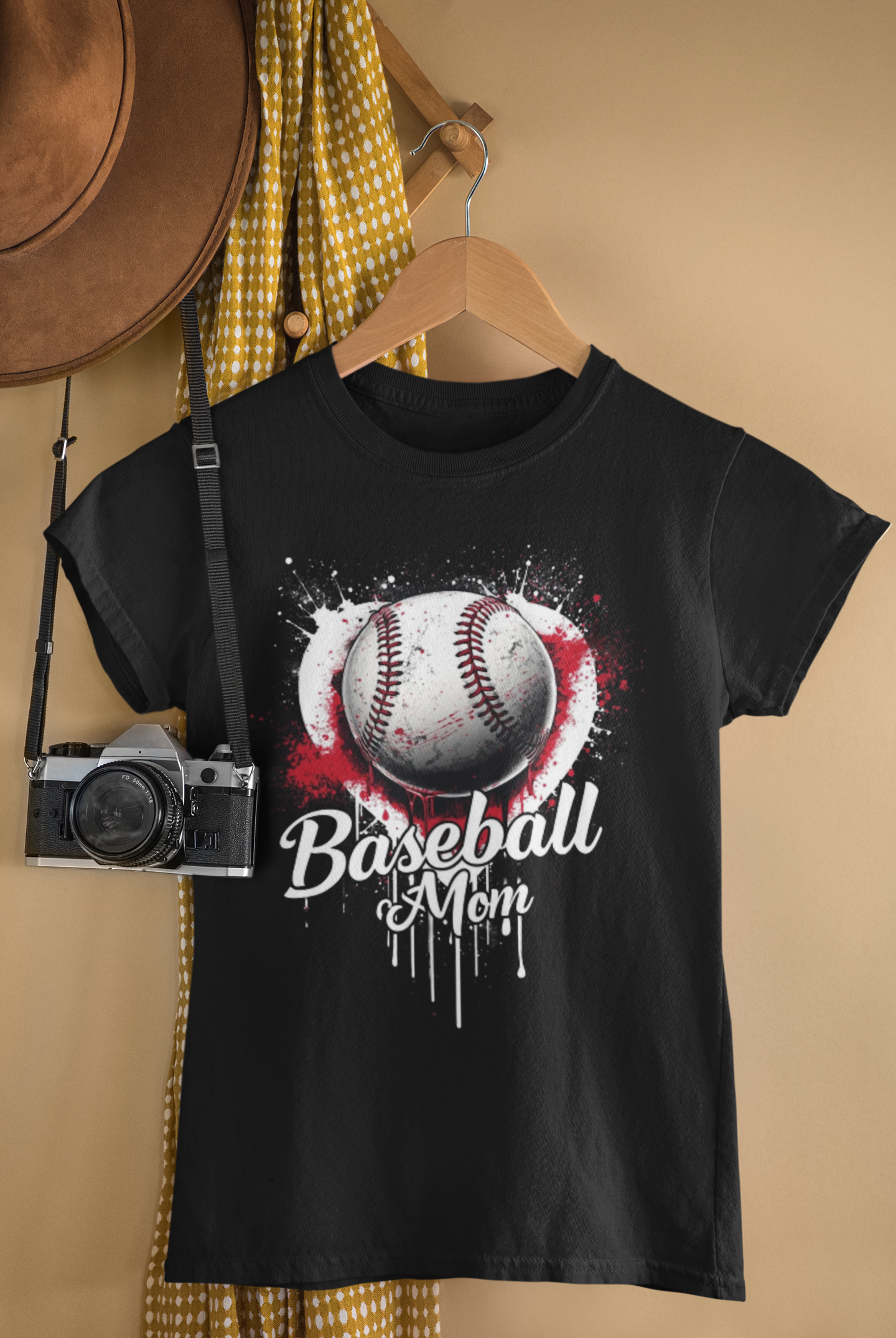 Celebrate your biggest fan status with this classic baseball mom tee. Designed for parents who live for game day, this comfortable cotton blend shirt lets everyone know where your priorities are.