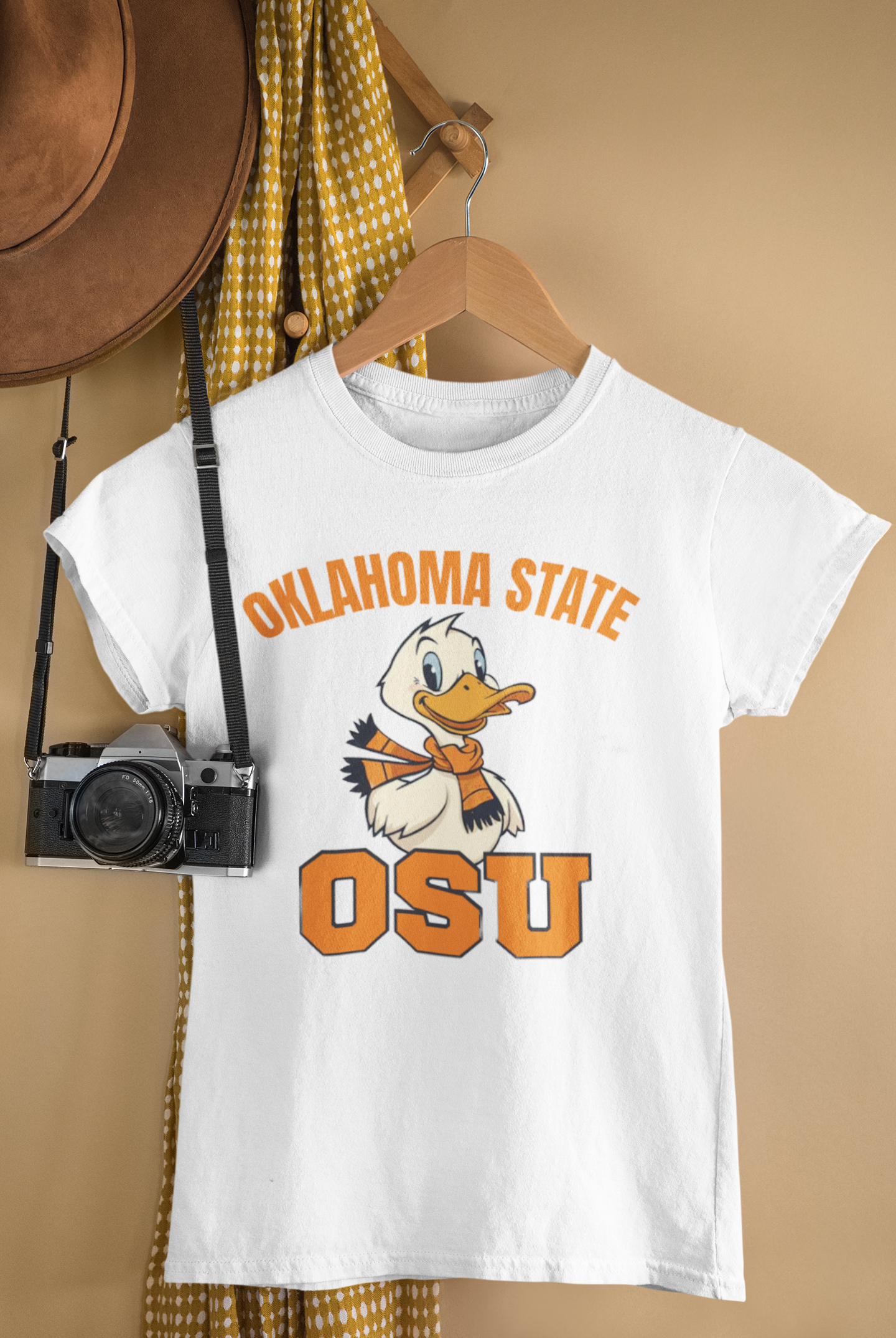 Oklahoma State Playful OSU Duck Tee Show your Cowboy pride with this spirited Oklahoma State duck graphic tee.