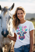 Hello you little darlin tee is the perfect way to add warmth and personality to your everyday wardrobe.