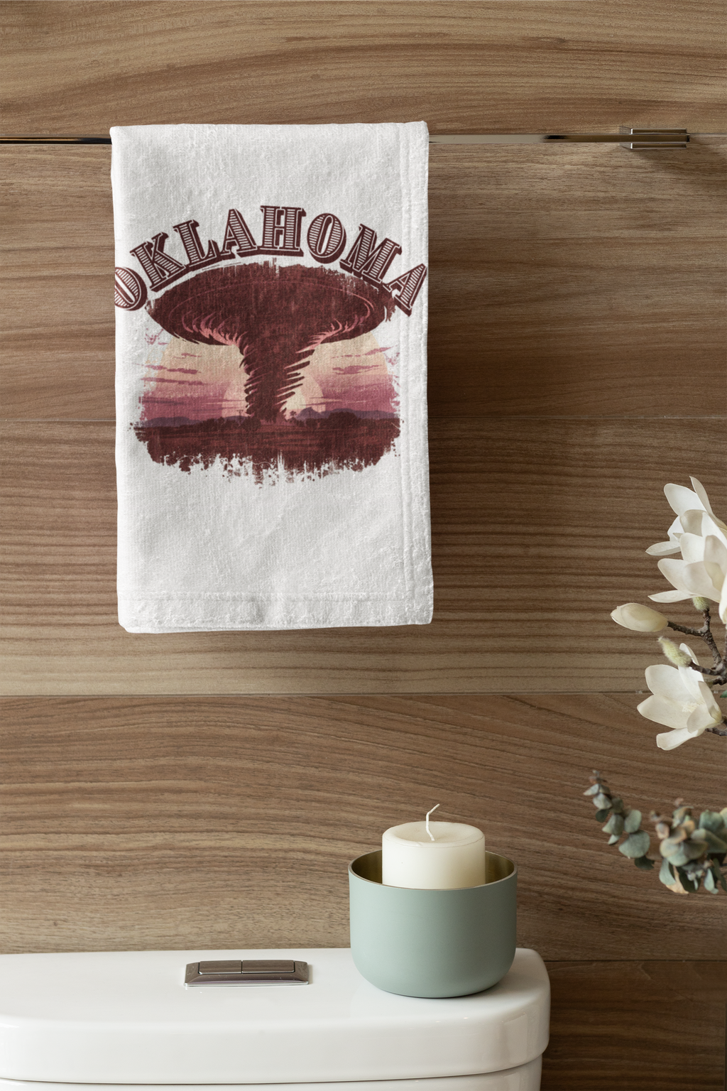 Caught in the whirlwind of life? This Oklahoma Tornado Towel brings a spirited nod to the Great Plains with bold, eye-catching design