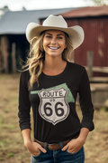 Hit the open road in style with the RT 66 Adventurer on the Road Tee.