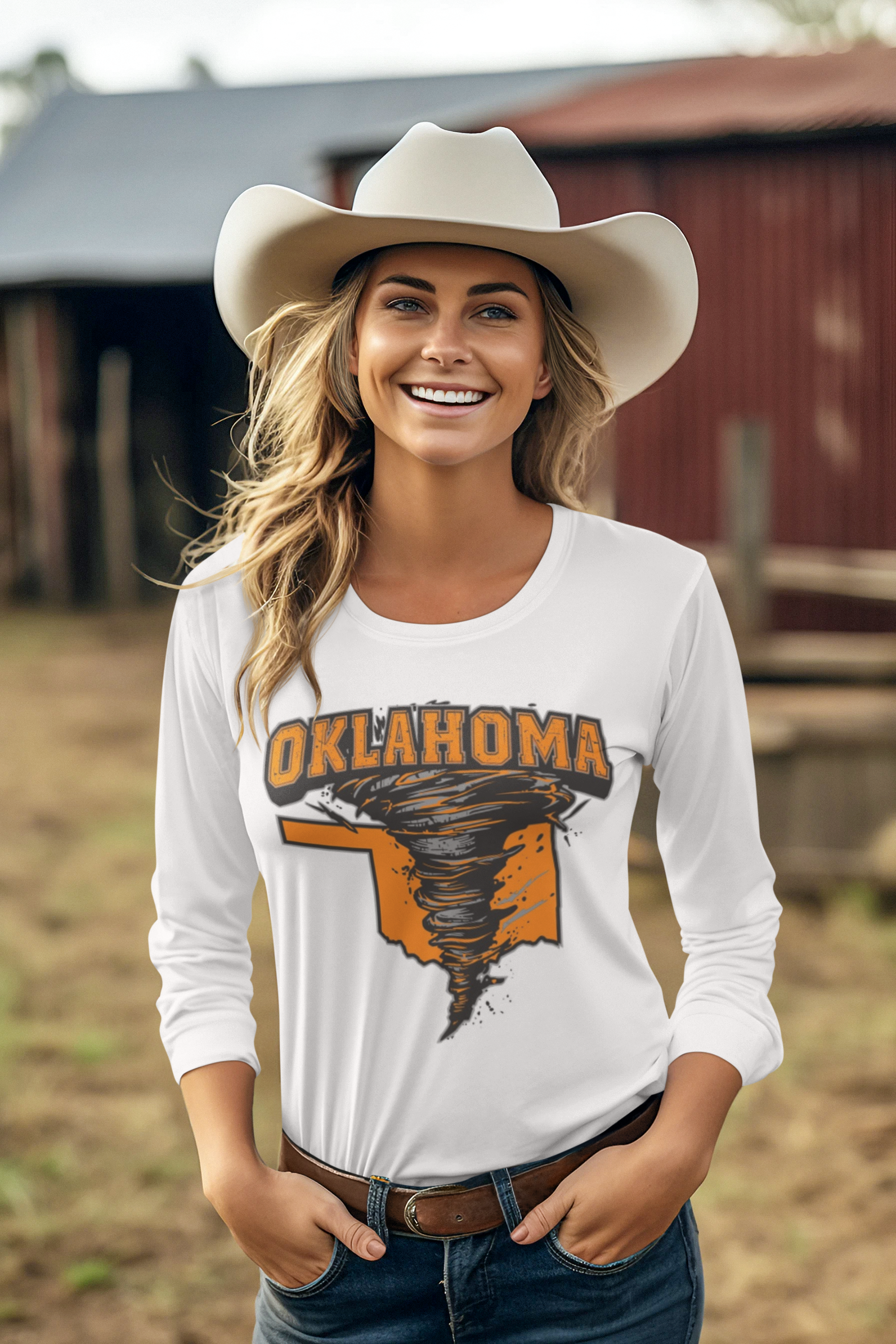 Capture the wild spirit of Oklahoma with this bold Twister Tee.
