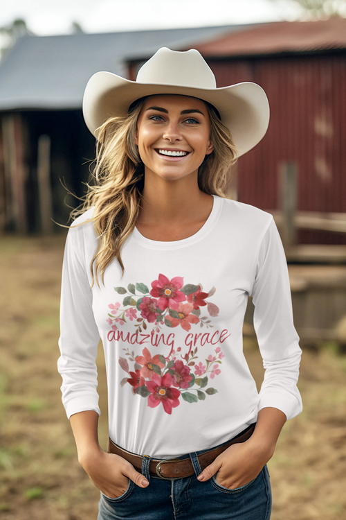 Amazing Grace Timeless elegance meets everyday comfort in this classic tee that celebrates grace and inspiration.