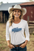 Harness the raw power of nature with the Oklahoma Bolt Lightning Tee.