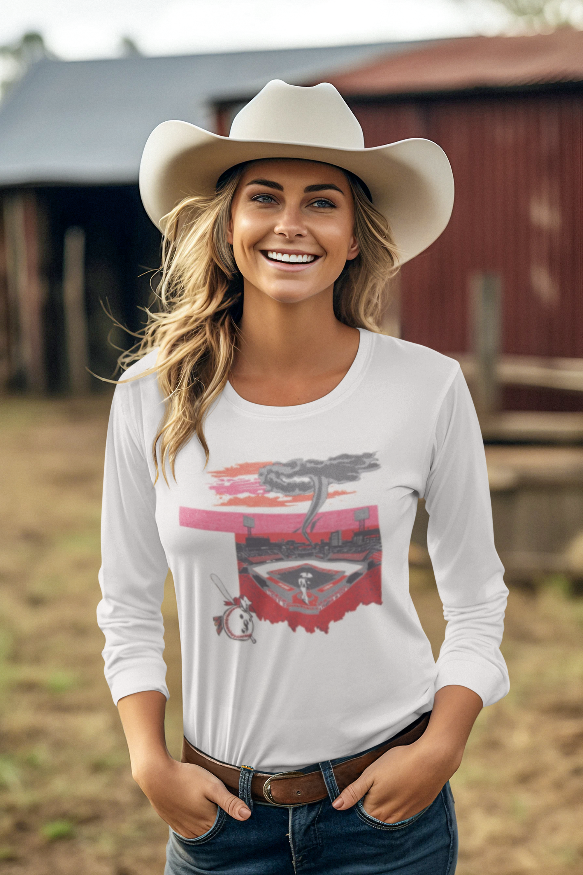 Catch the spirit of the heartland with this bold Oklahoma baseball tornado tee. Featuring a striking design that captures the raw energy of the plains, this shirt celebrates the grit and passion of baseball culture in the Sooner State
