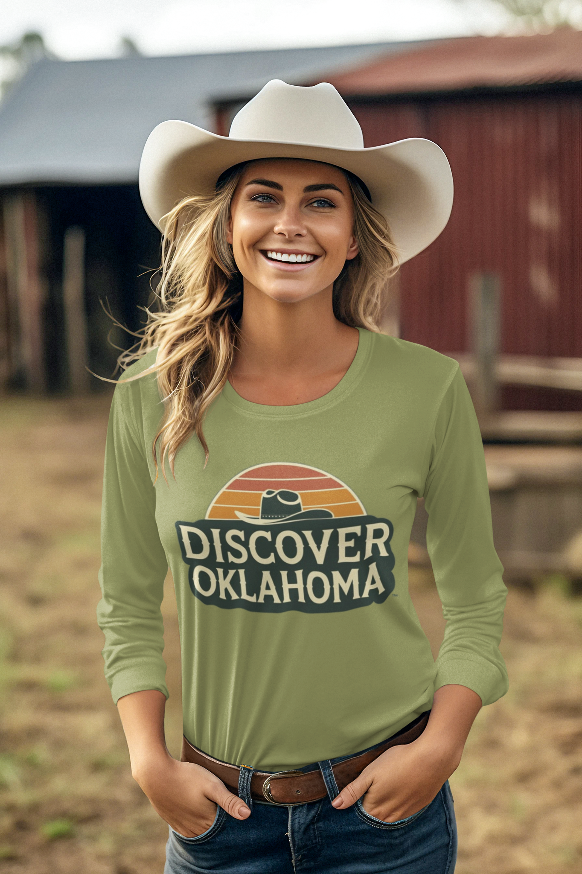 Explore the natural beauty and rich heritage of Oklahoma with this comfortable long sleeve tee.