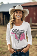 Witness the raw power of nature with our Oklahoma Tornado Tee—a bold statement piece that captures the dramatic intensity of the Great Plains.