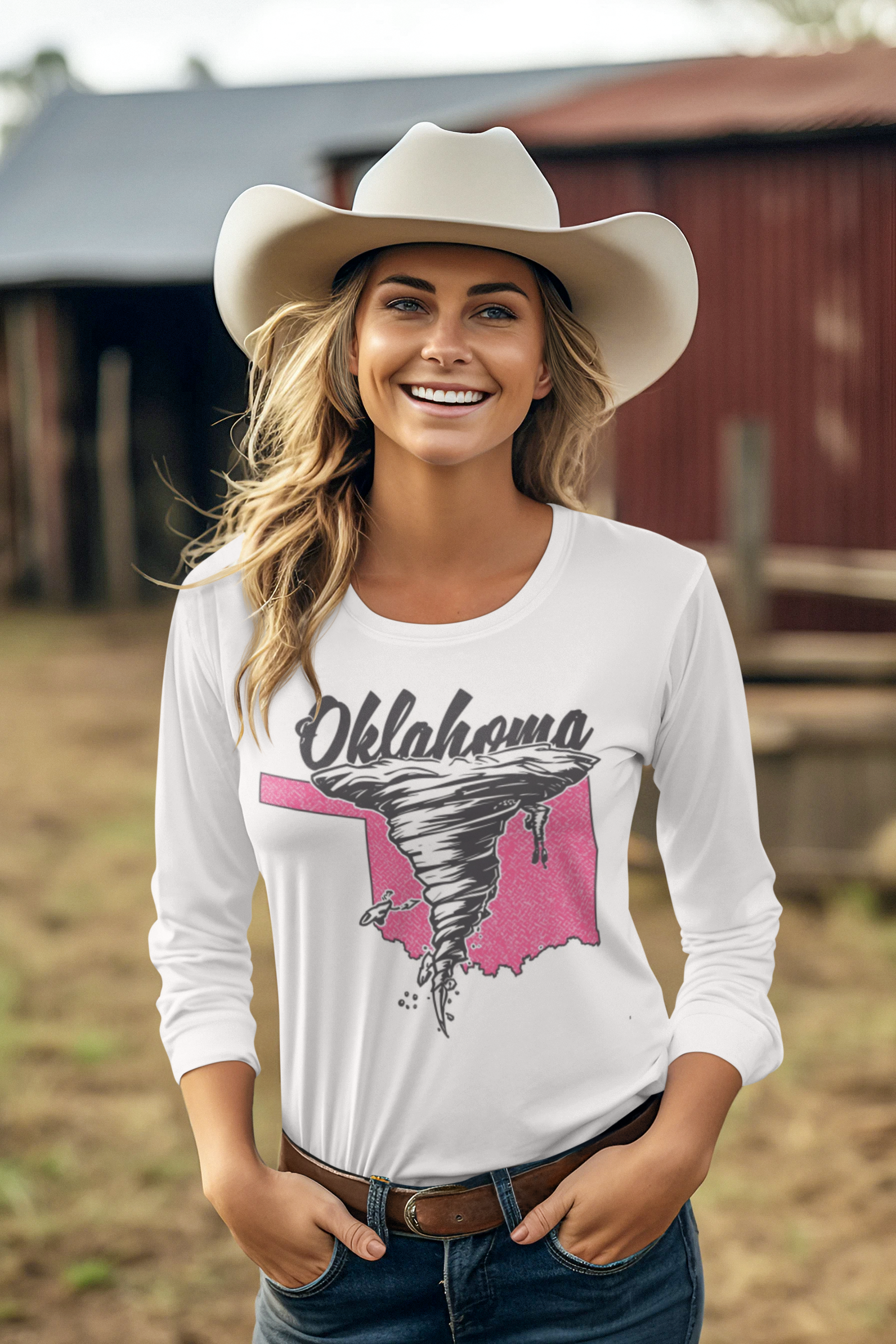 Witness the raw power of nature with our Oklahoma Tornado Tee—a bold statement piece that captures the dramatic intensity of the Great Plains.