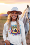 Oklahoma 66 Long Sleeve T-Shirt Celebrate iconic Route 66 heritage with this classic long sleeve tee.