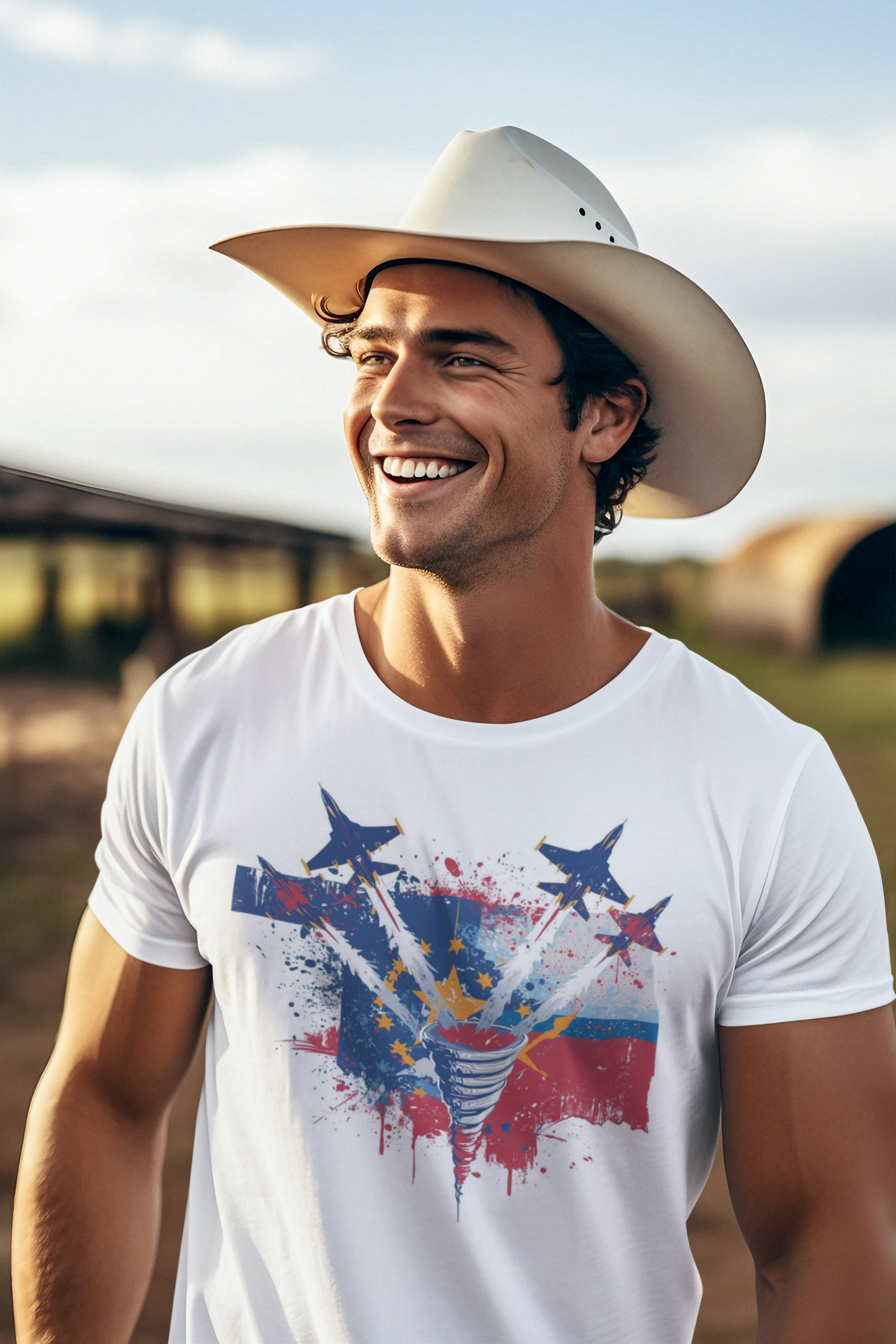 Wear your Sooner pride loud and proud with this spirited tee that celebrates Oklahoma through and through.