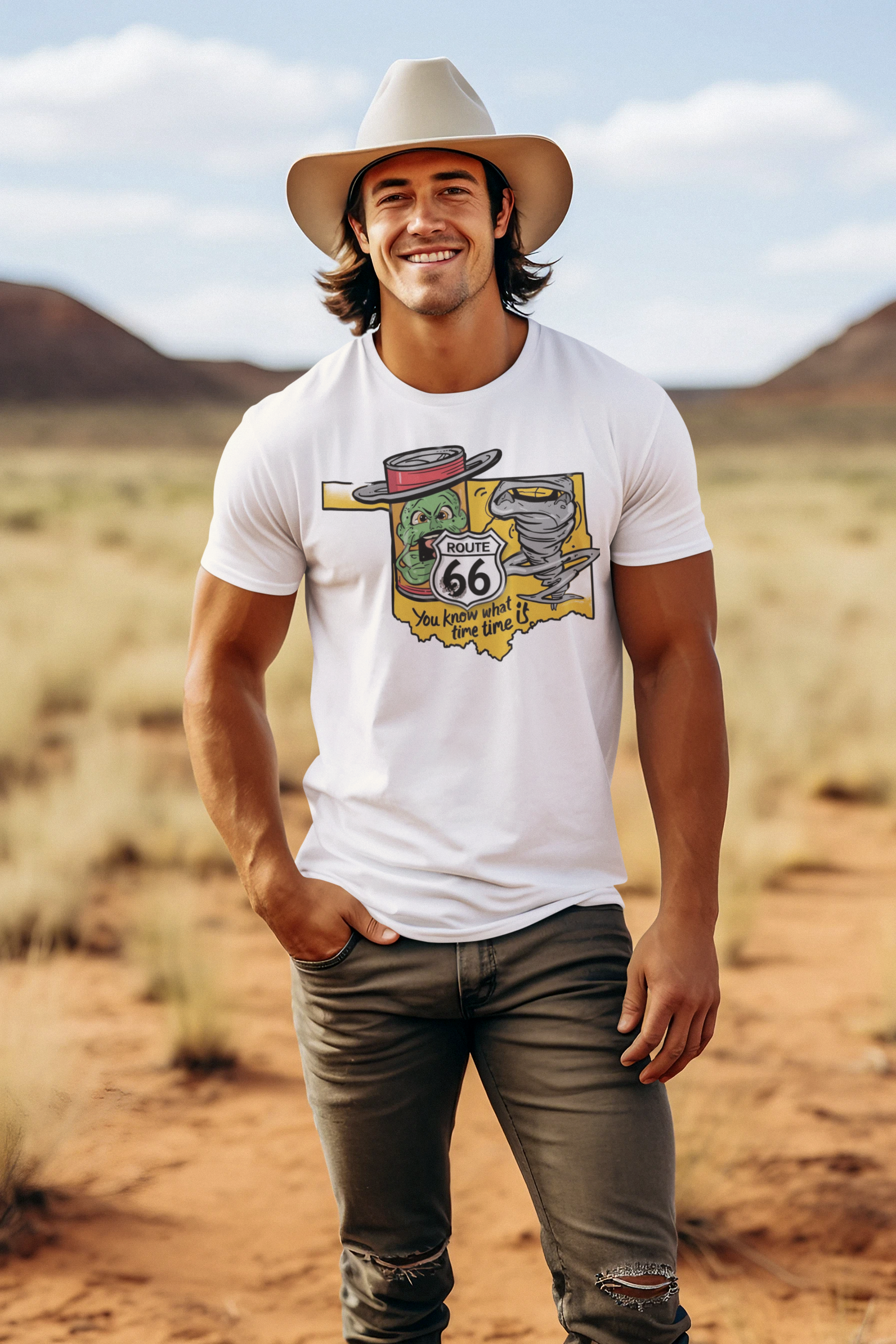 Ride out the storm in style with this bold Oklahoma Tornado tee that packs a little extra heat.