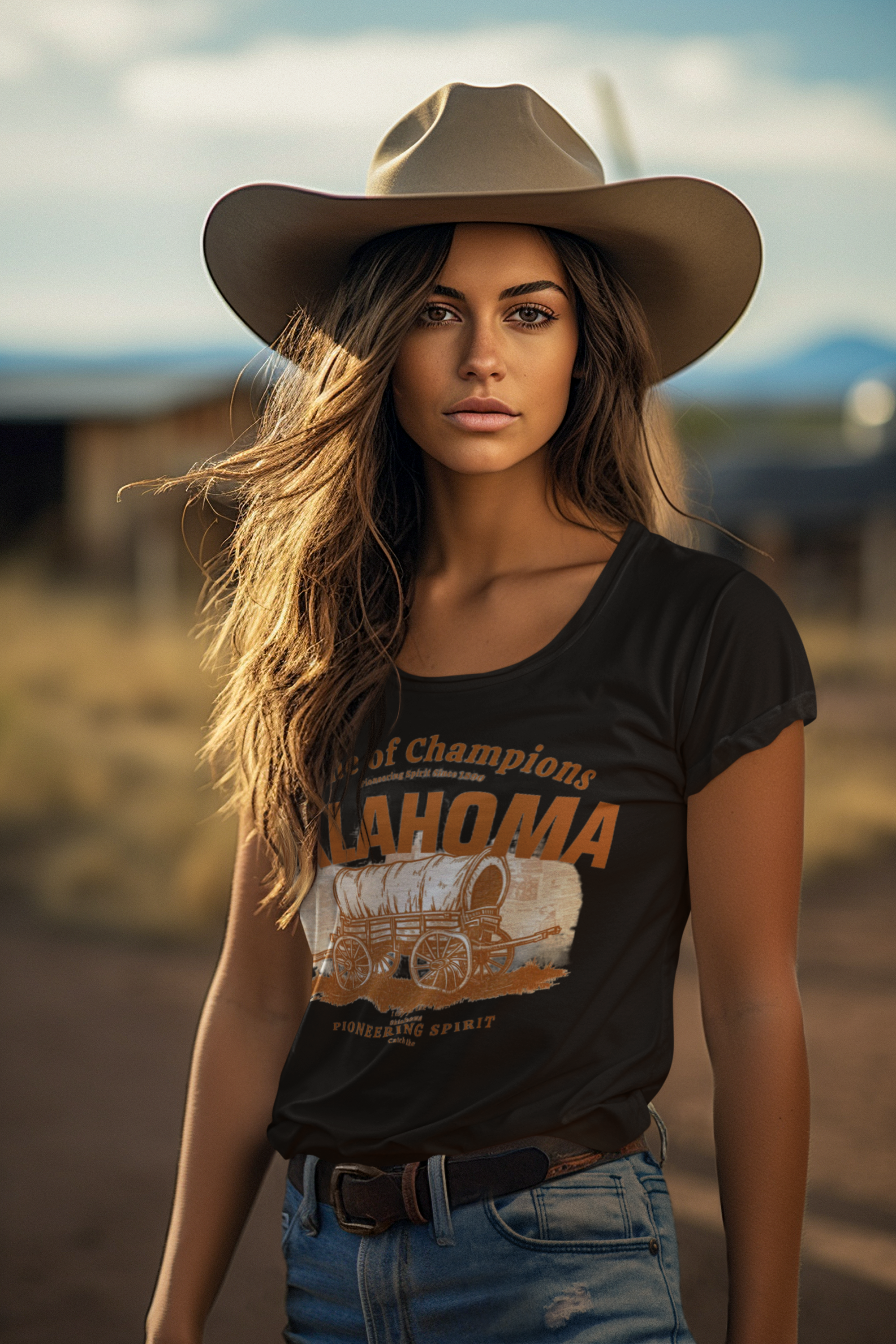 Show your Oklahoma pride with this playful tee that celebrates the Sooner State spirit.